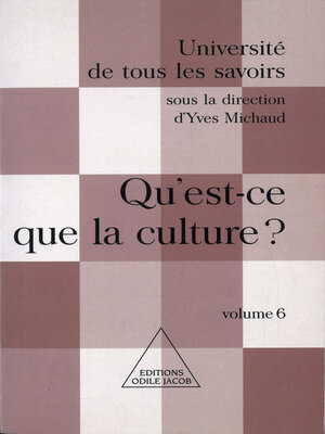 cover image of Qu'est-ce que la culture ?